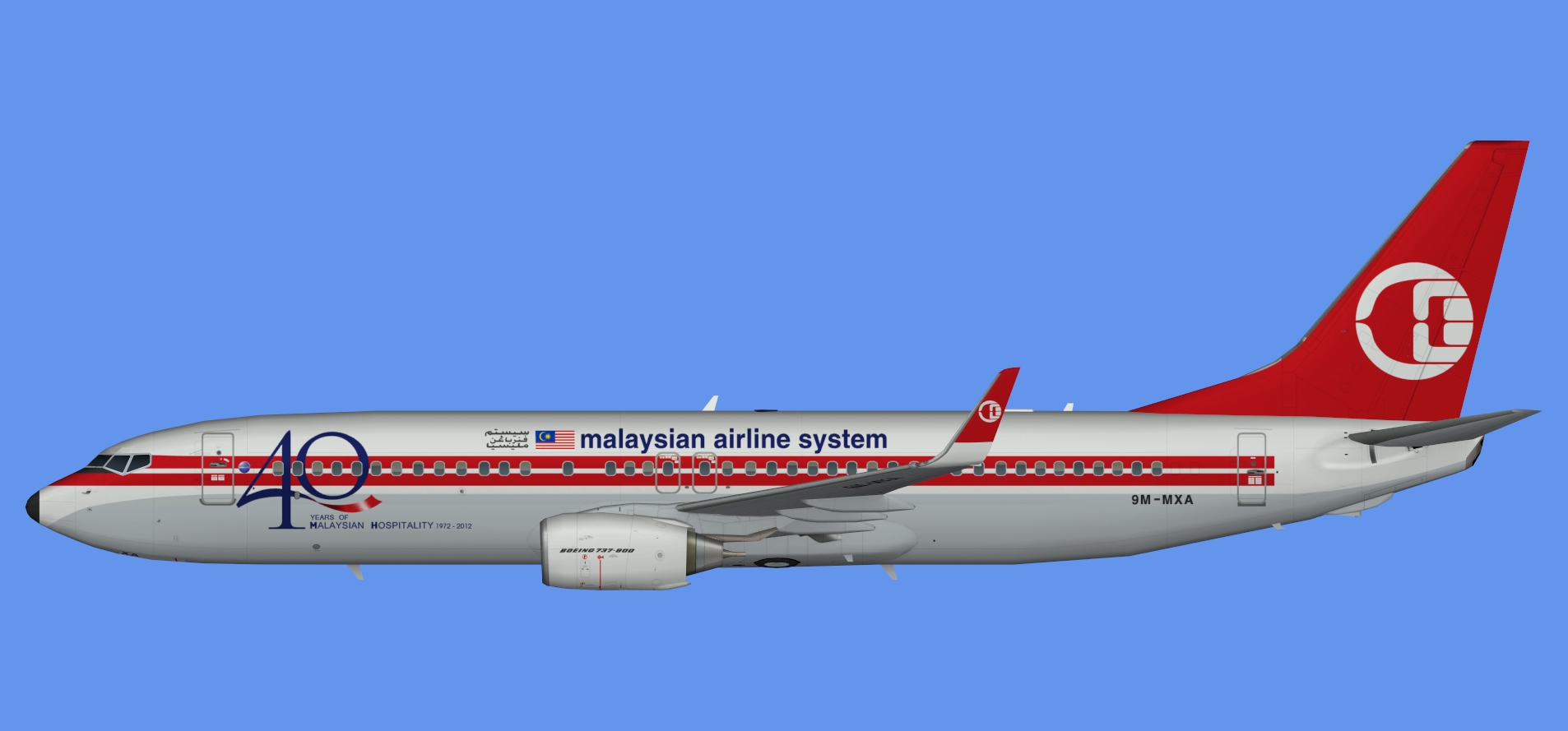 Malaysia Airlines  737-800 40 years