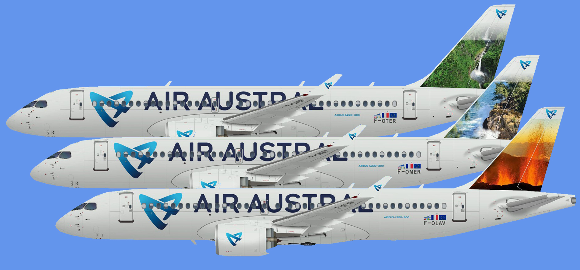 Air Austral Airbus A220-300 (SBAI)