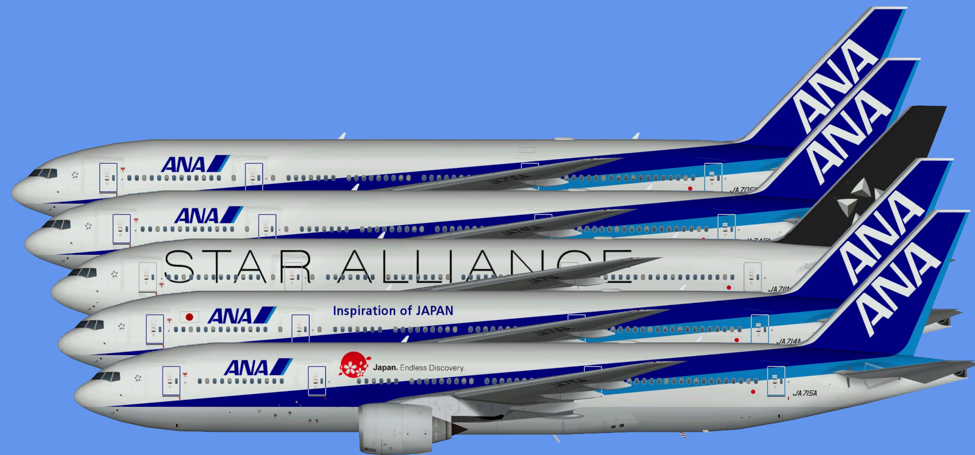 All Nippon Airways Boeing 777-200 (TFS)