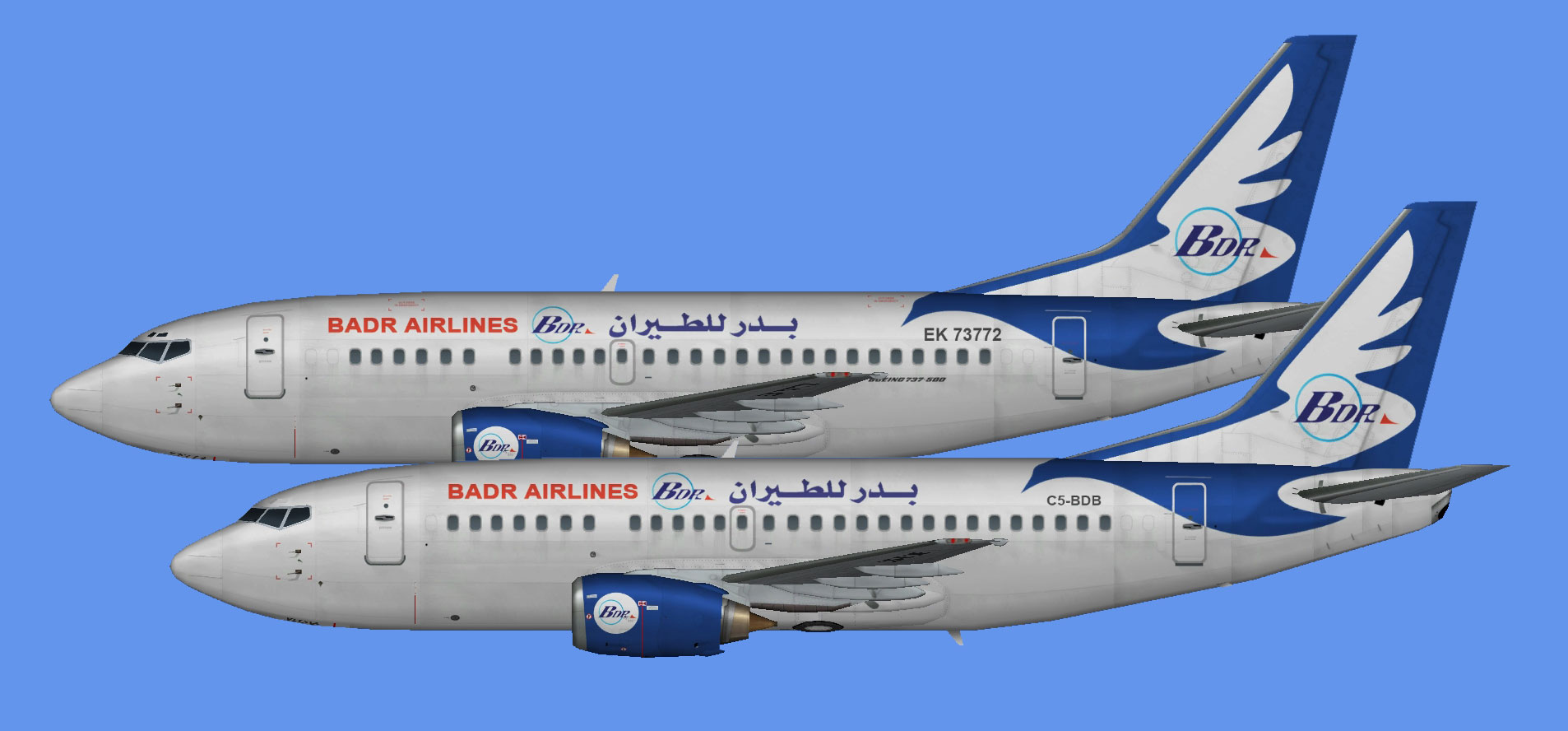 Badr Airlines Boeing 737-500