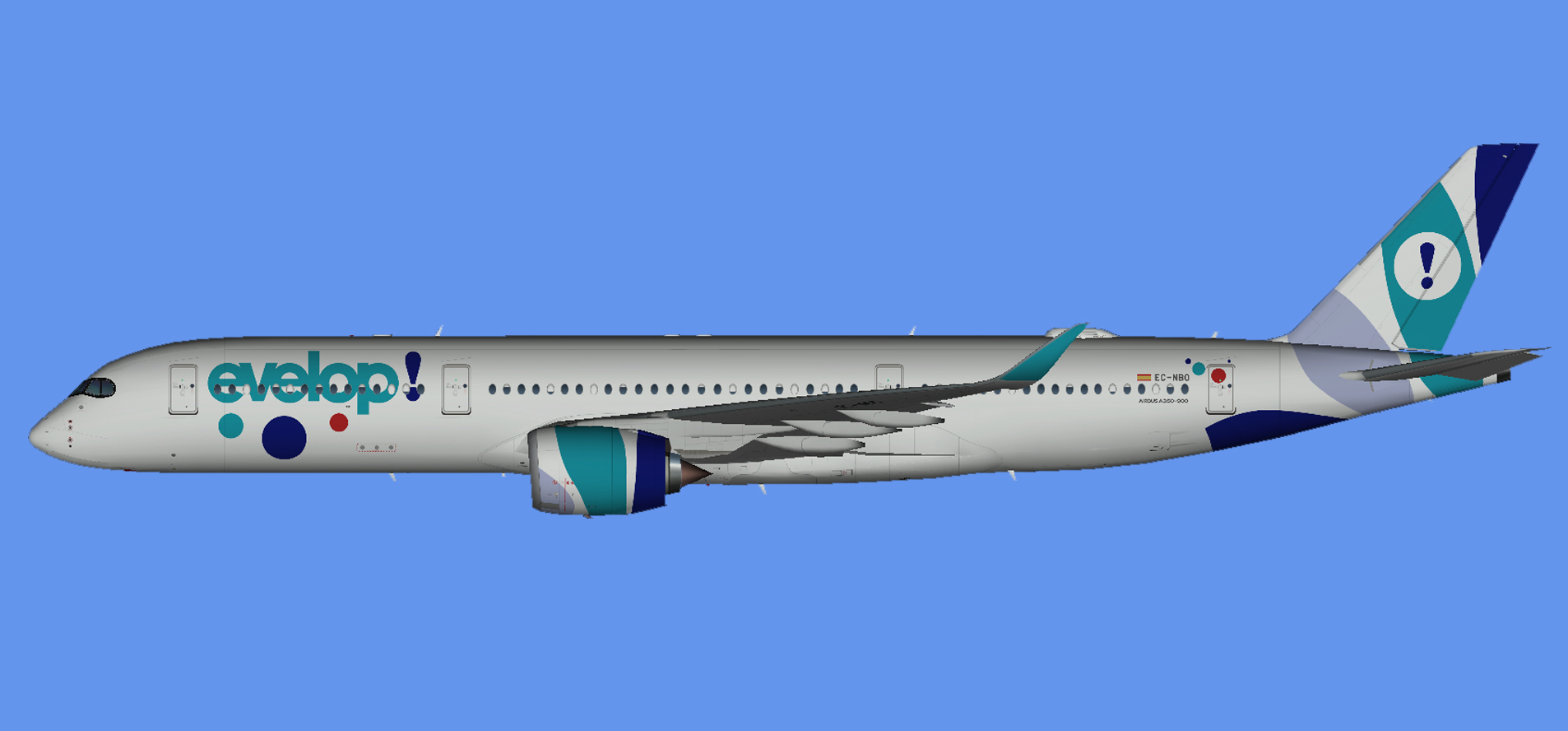 Evelop Airlines A350-900 (UTT)