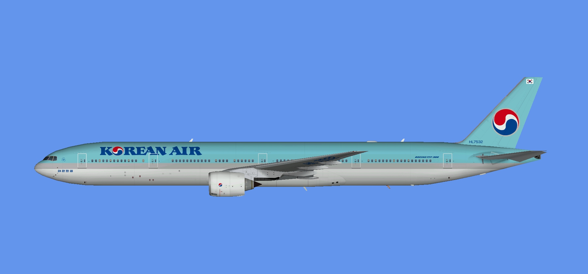 Korean Air Boeing 777-300 (TFS)
