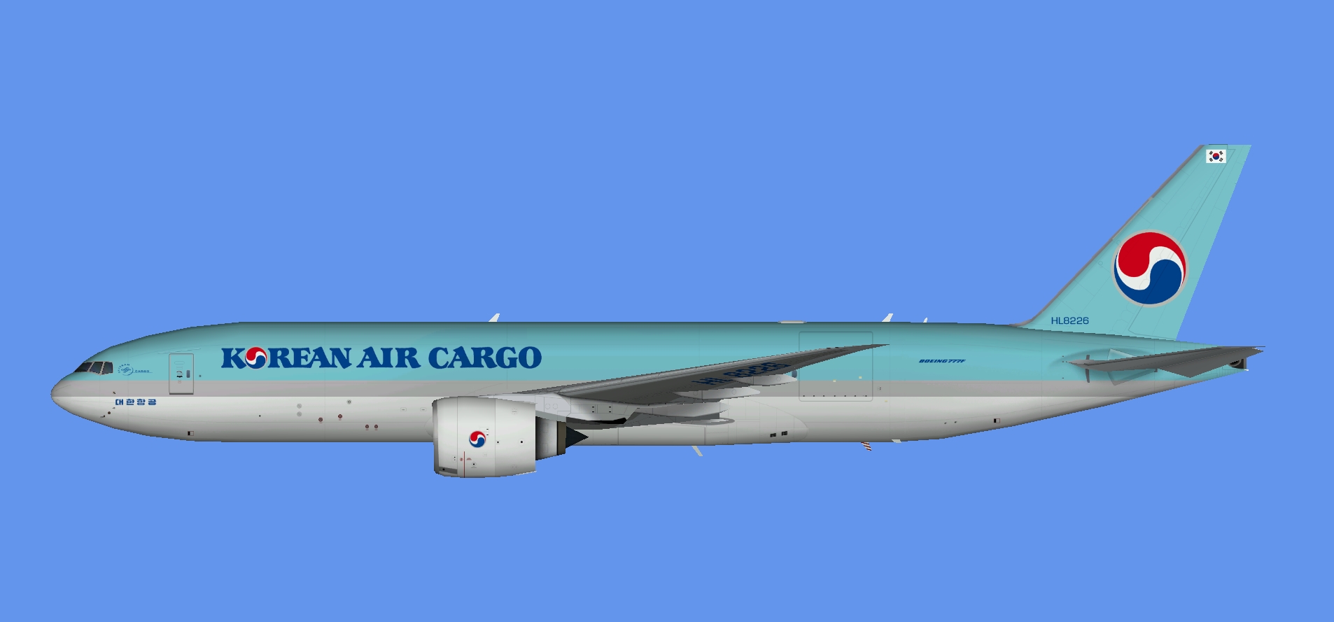 Korean Air Cargo Boeing 777F (TFS)