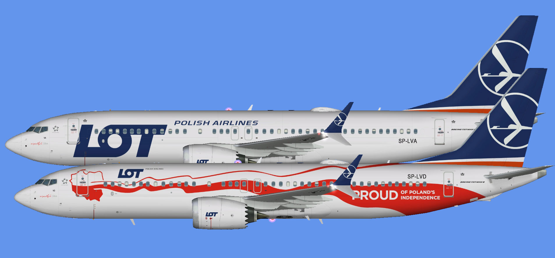 LOT Polish Airlines Boeing 737-8 MAX (FSP)