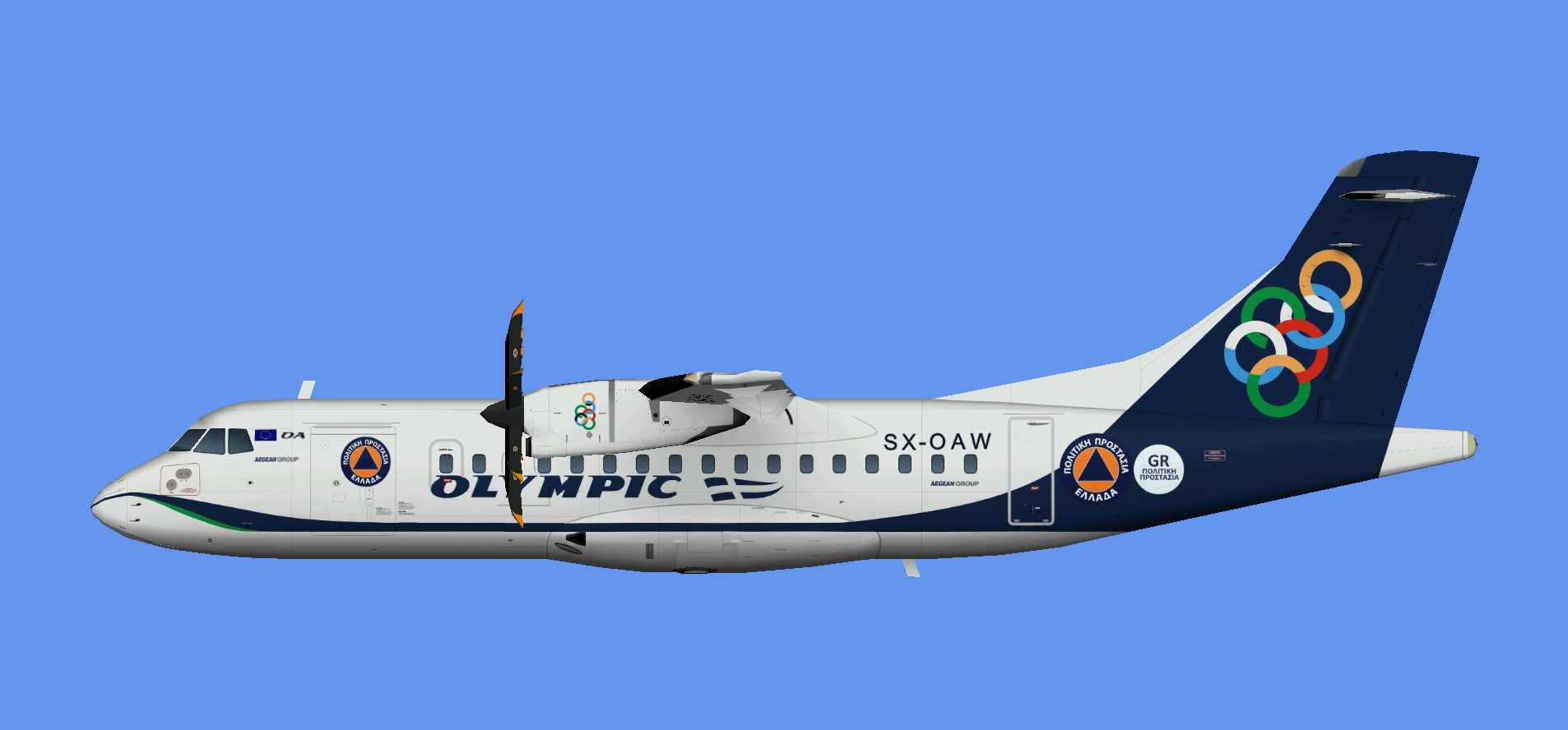 Olympic Air ATR 42 Civil protection