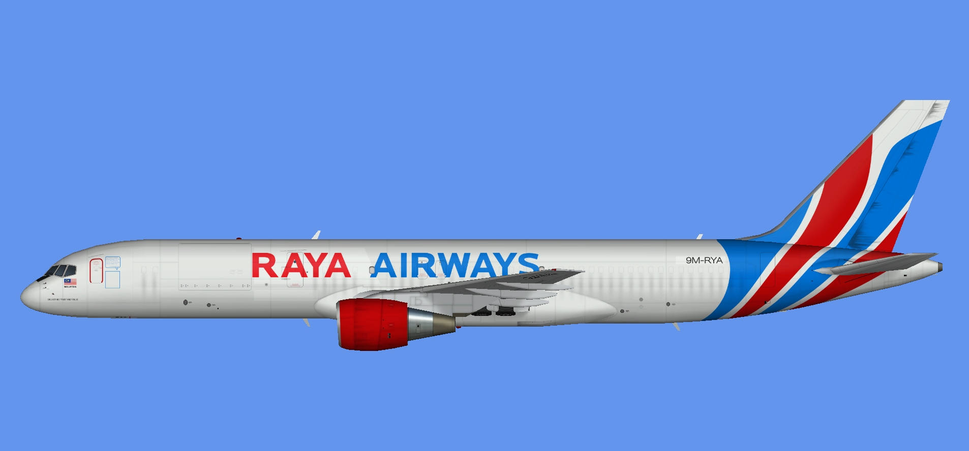 Raya Airways Boeing 757