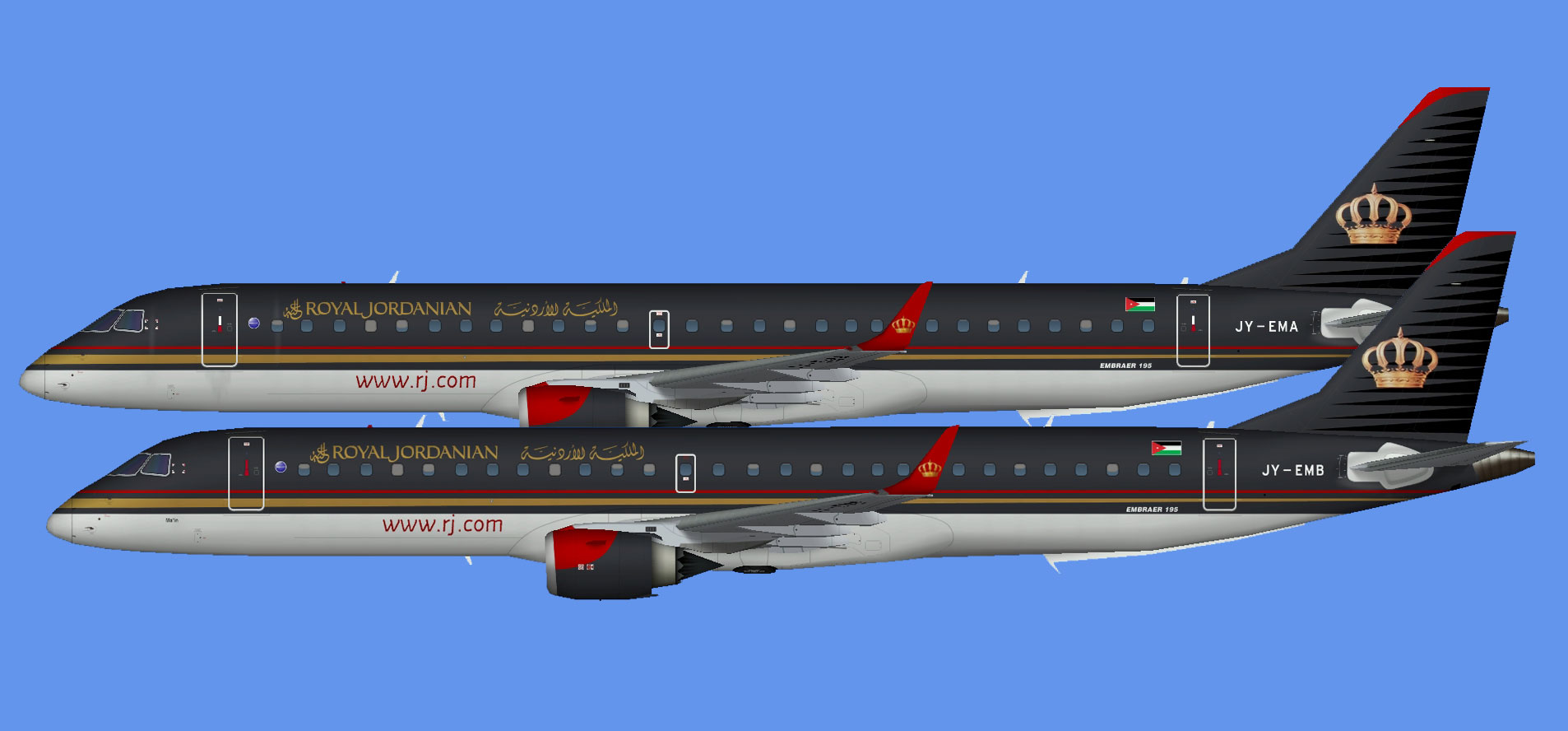 Royal Jordanian Airlines EMB195