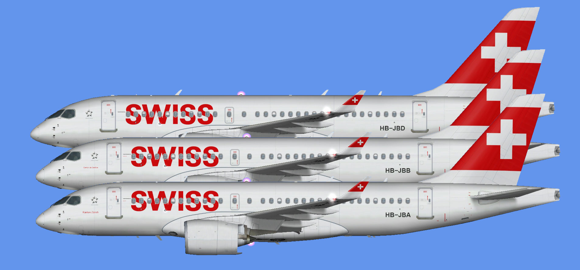 Swiss International Airbus A220-100 (FSP)