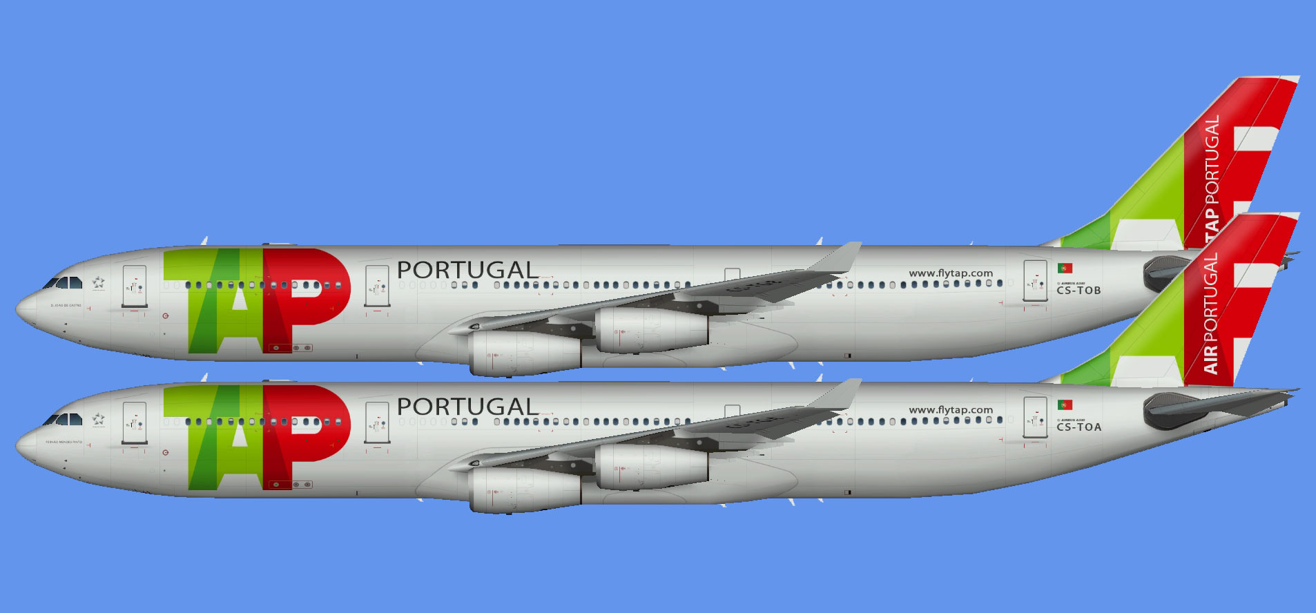 TAP Air Portugal A340 fleet (TFS)