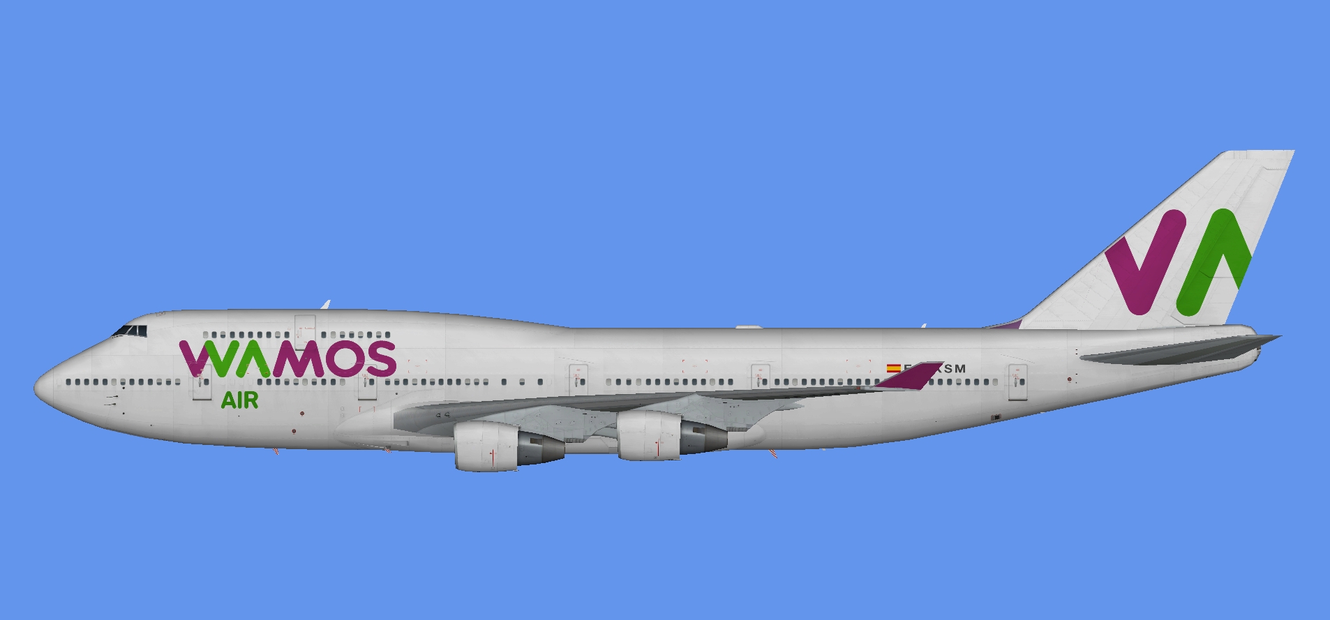 Wamos Air Boeing 747-400 (PW)