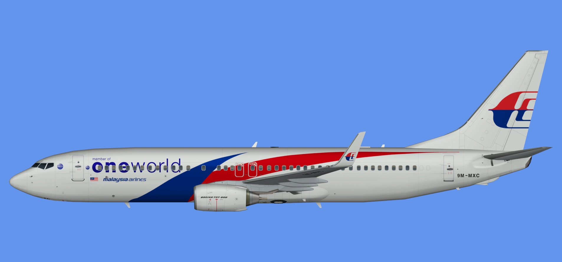 Malaysia 737-800 OneWorld