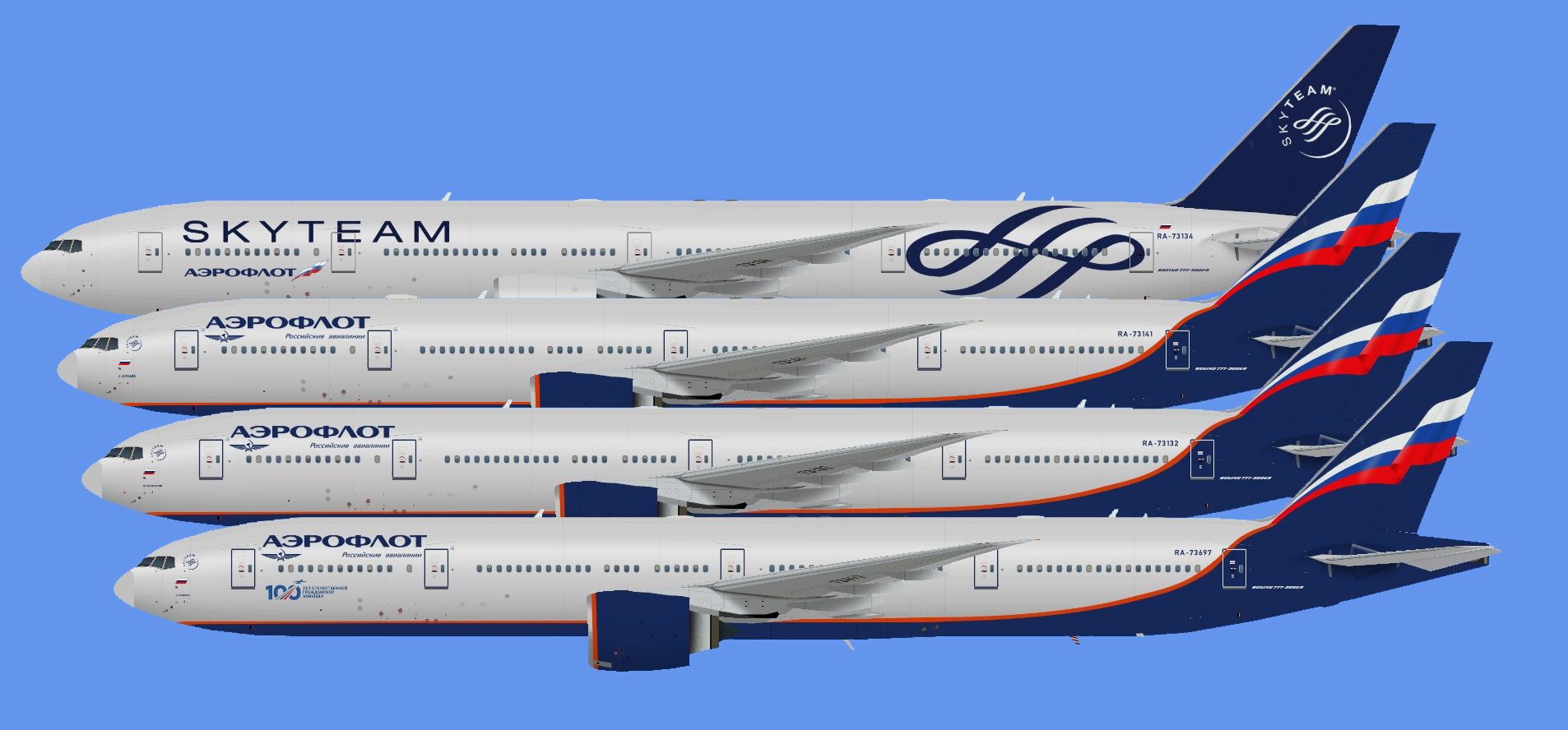 Aeroflot 777-300ER (TFS)