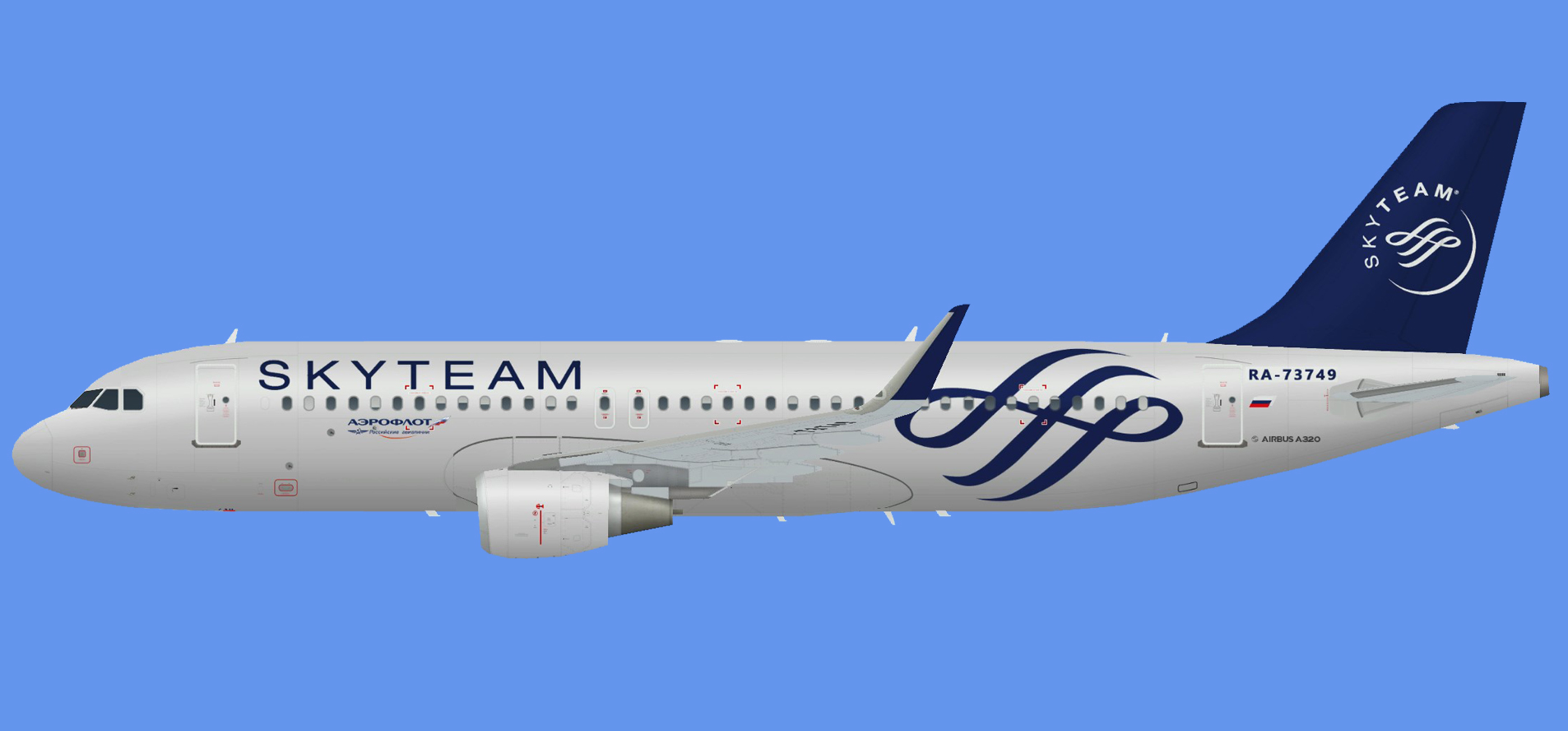 Aeroflot Airbus A320 Skyteam