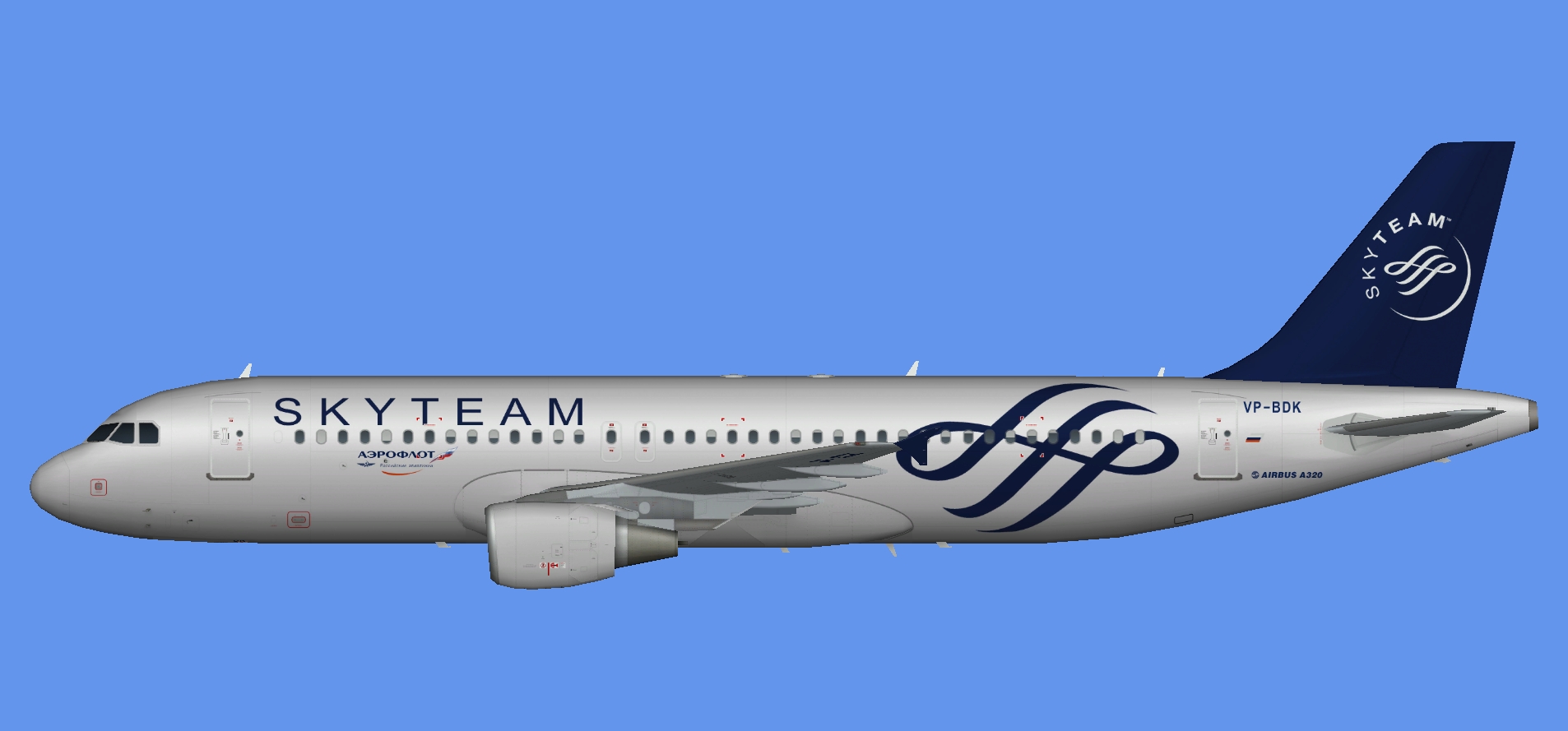 Aeroflot Airbus A320 Skyteam