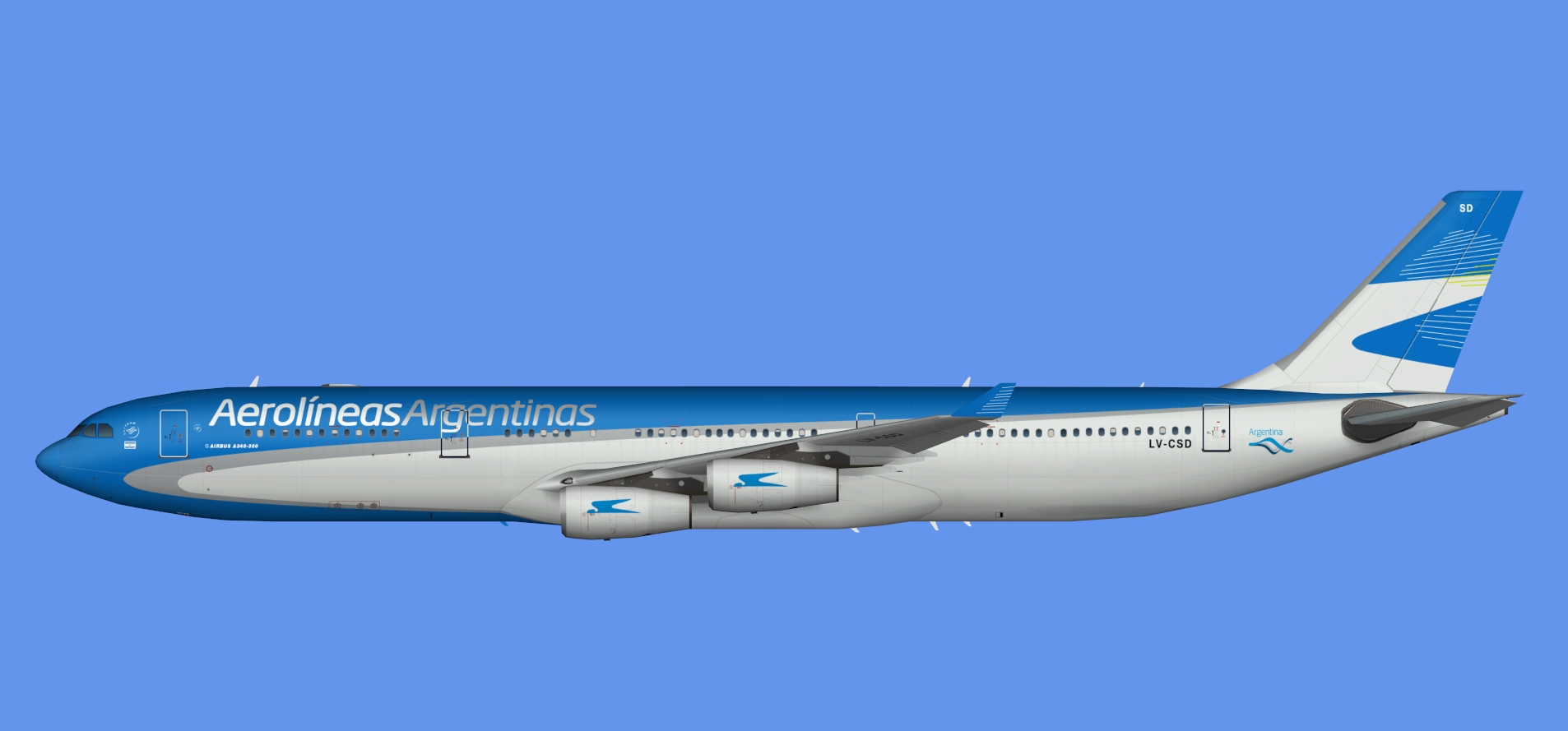 Aerolineas Argentinas A340-300 (TFS)