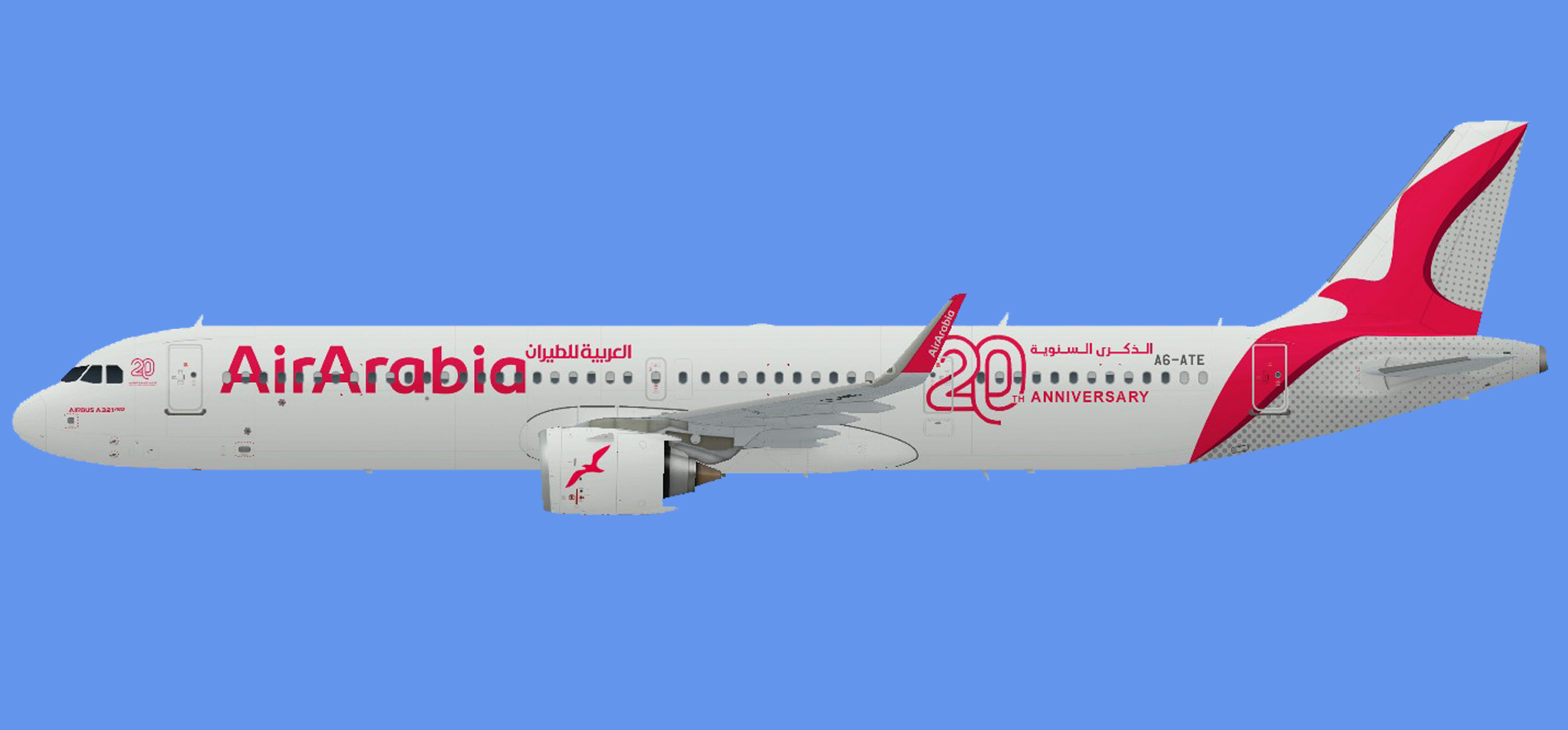 Air Arabia Airbus A321LR '20th anniversary'