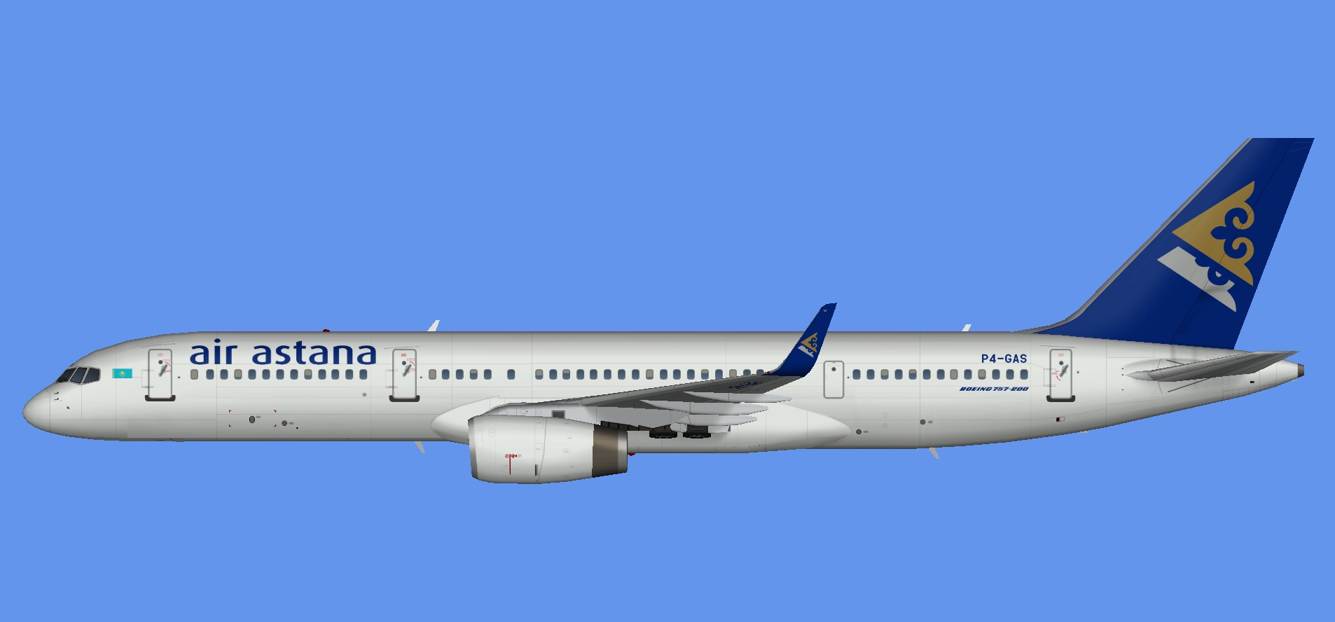 Air Astana Boeing 757 (new titles)