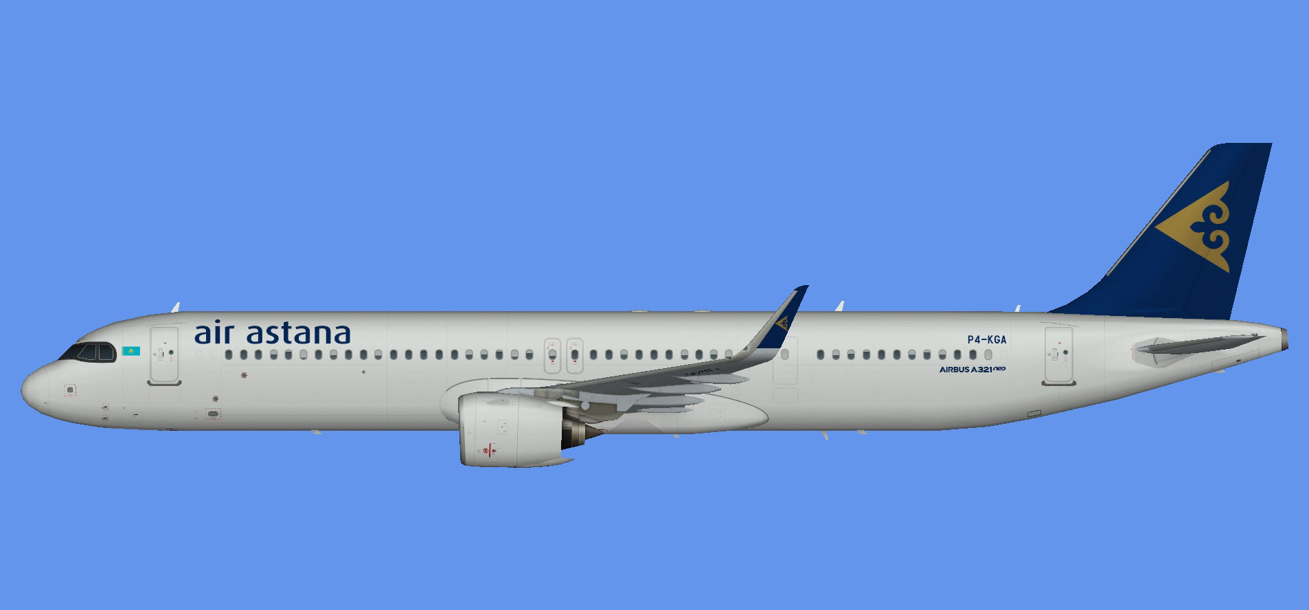 Air Astana Airbus A321 NEO LR