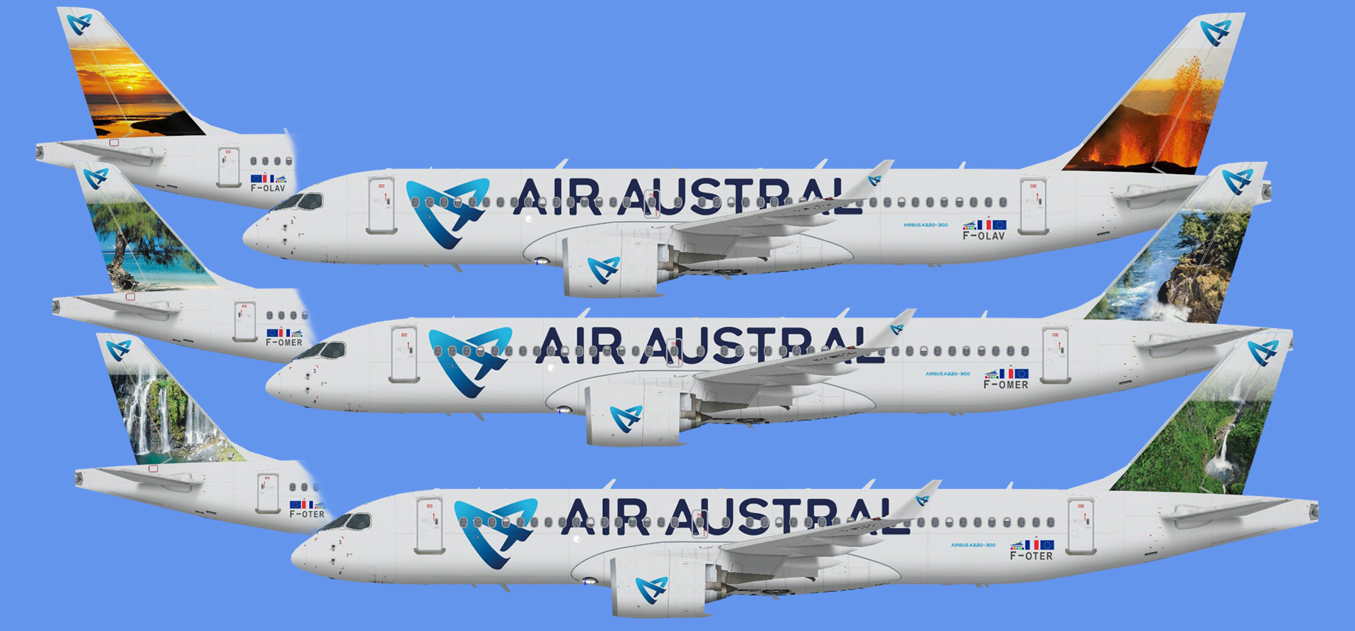 Air Austral Airbus A220-300 (FSPXAI)