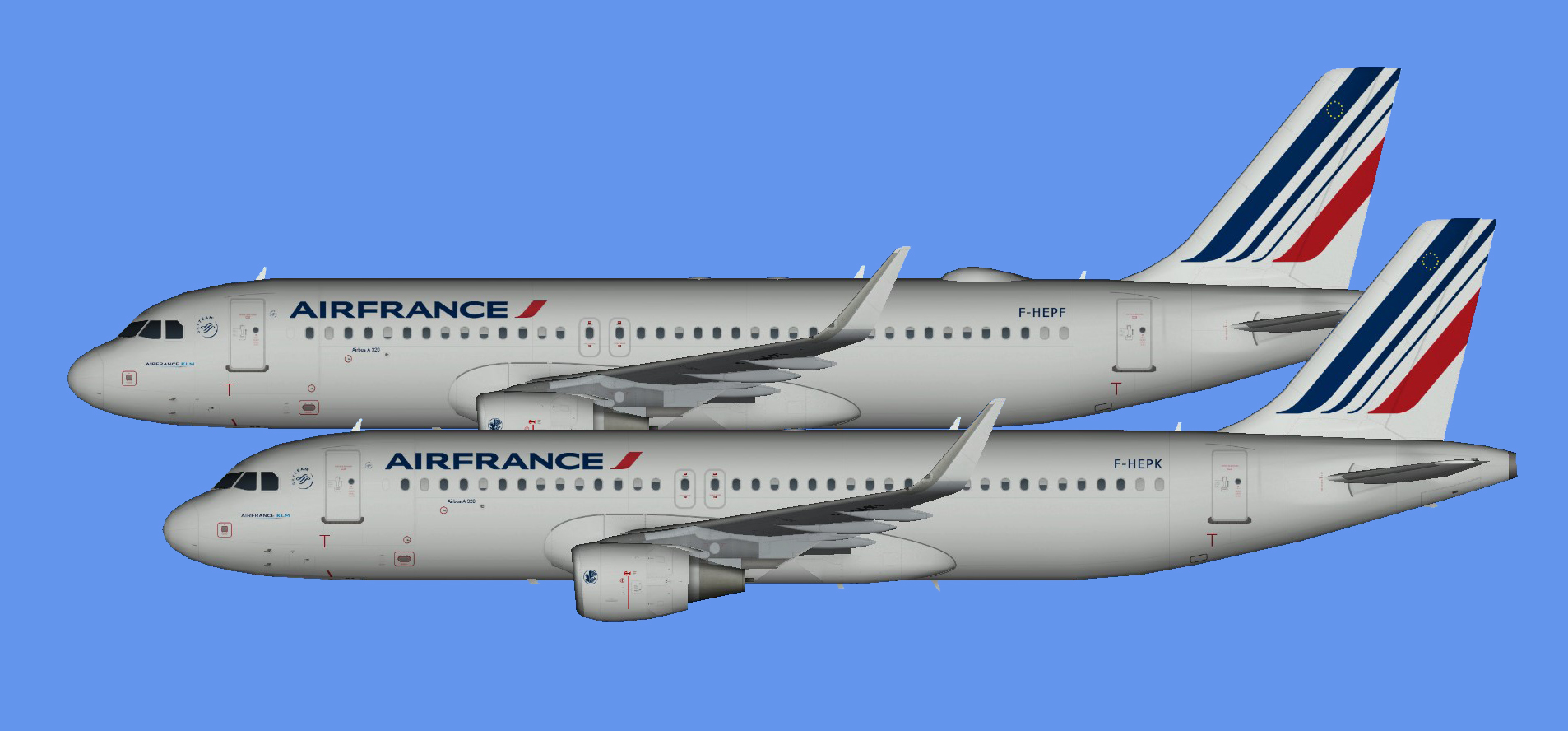 Air France Airbus A320 sharklets
