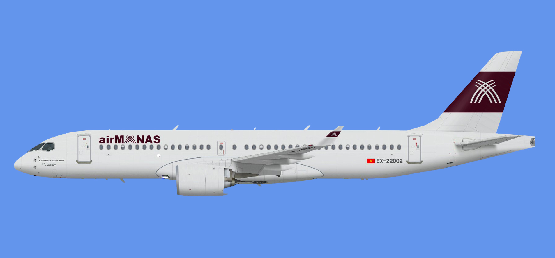 Air Manas Airbus A220-300 (FSPXAI)
