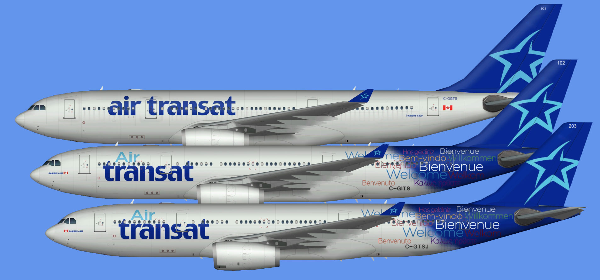 Air Transat Airbus A330-200 (TFS)