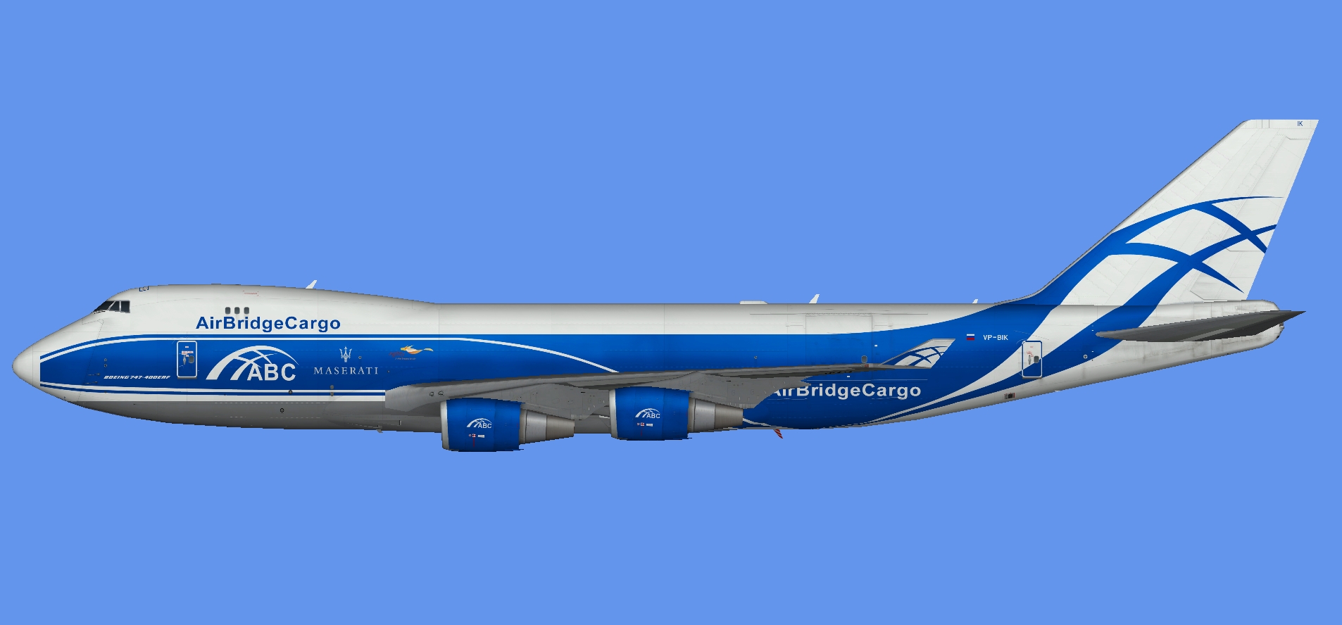 Air Bridge Cargo Boeing 747-400F Maserati