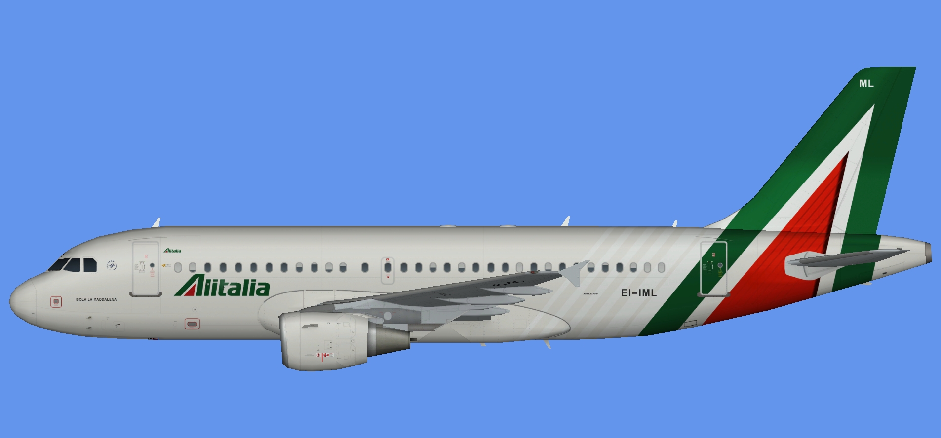 Alitalia Airbus A319 NC
