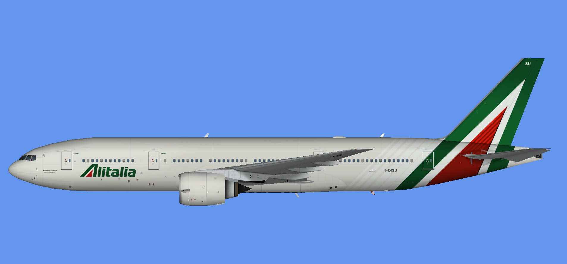 Alitalia Boeing 777-200 NC (TFS)