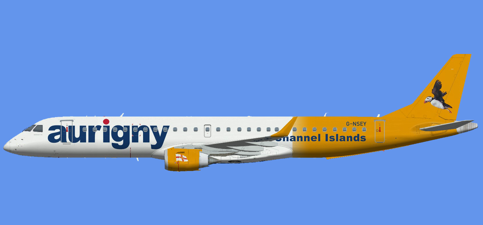Aurigny Air Services Embraer E-195 (FSPXAI)