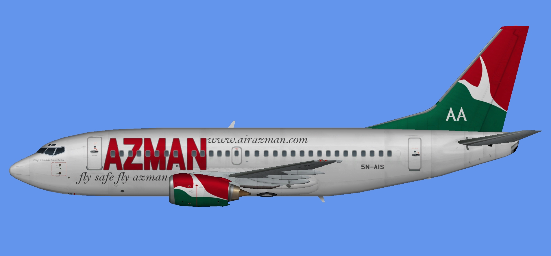Azman Air Boeing 737-500