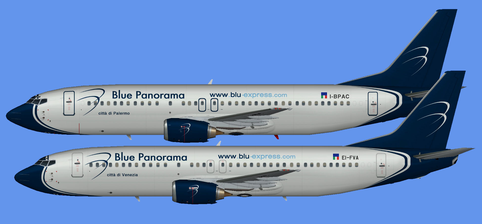 Blue Panorama Boeing  737-400