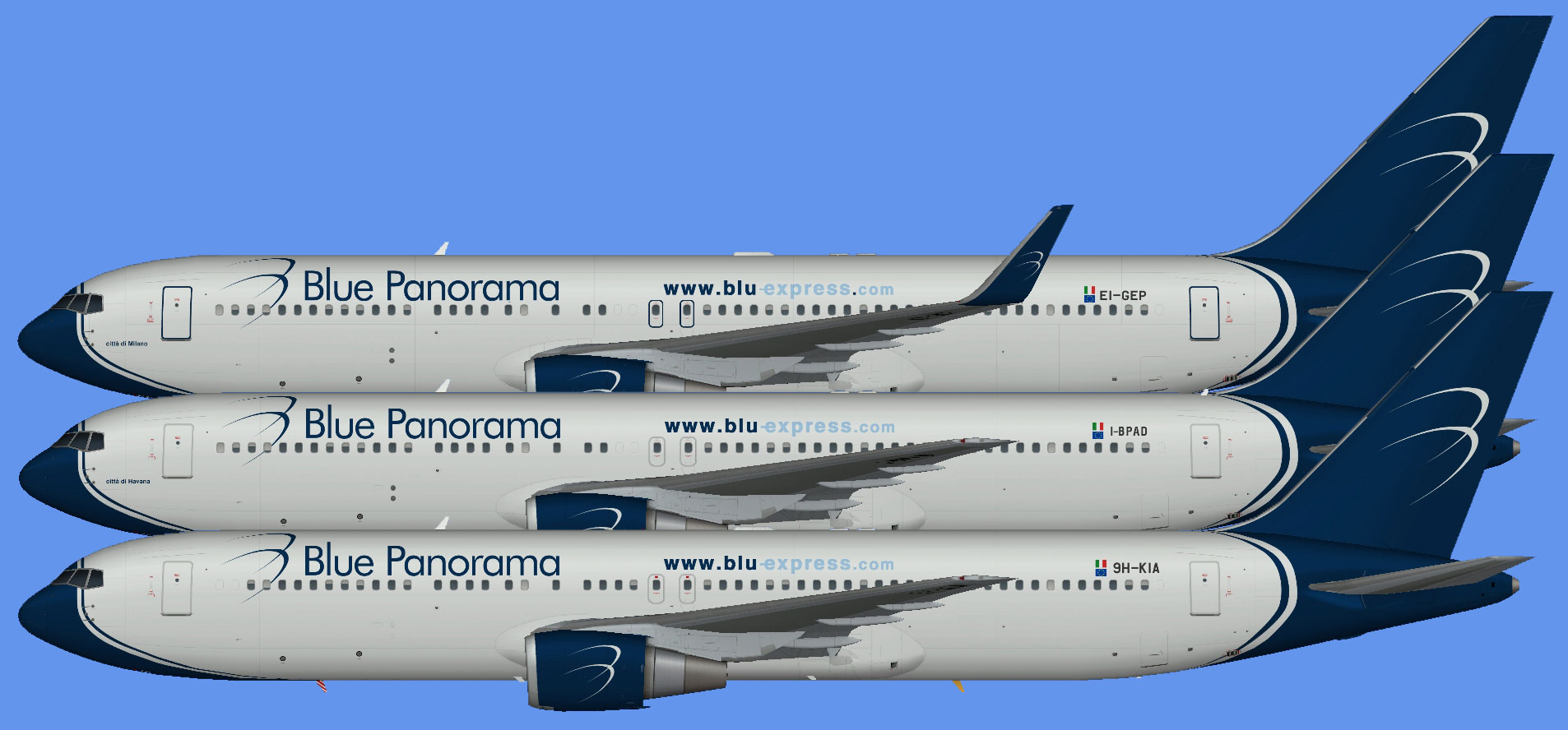 Blue Panorama Boeing 767-300