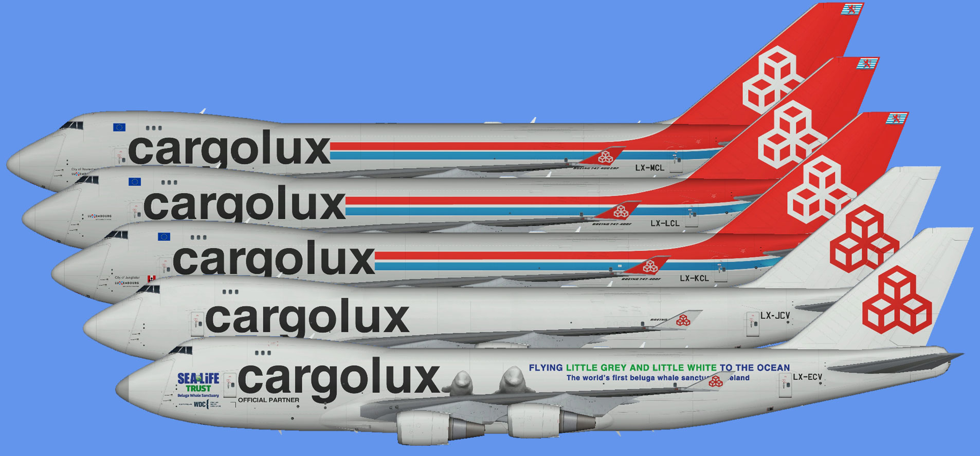 Cargolux Boeing 747-400F (GE)