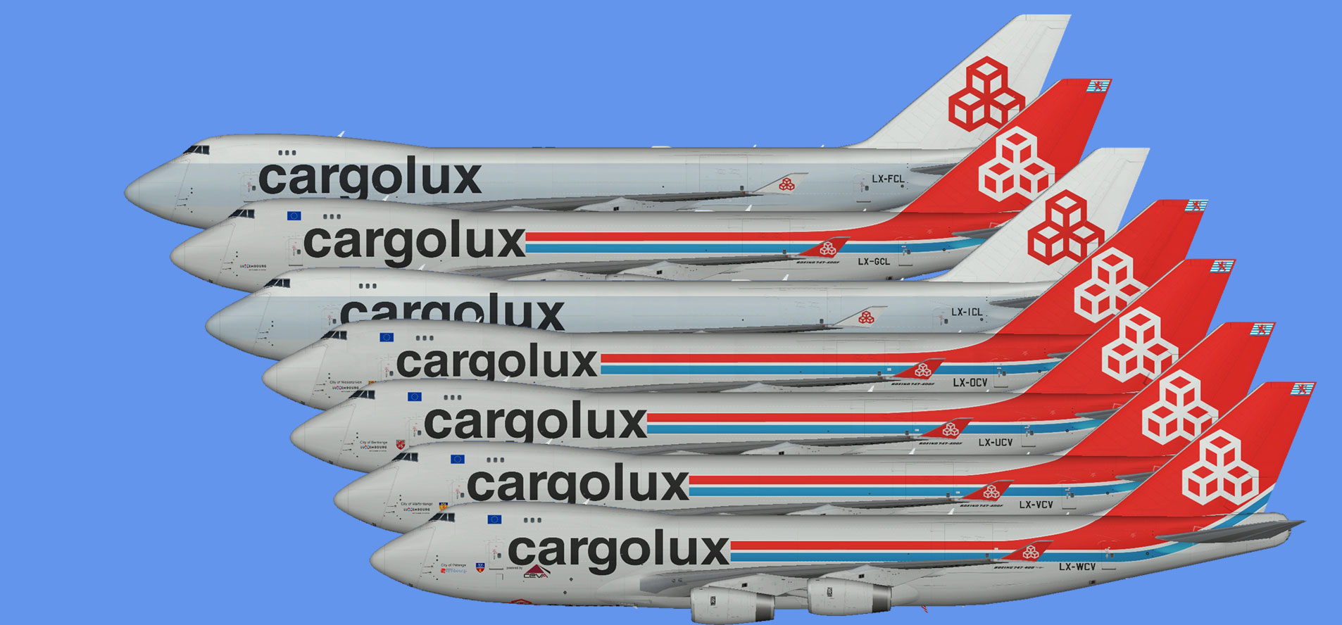 Cargolux Boeing 747-400F (RR)