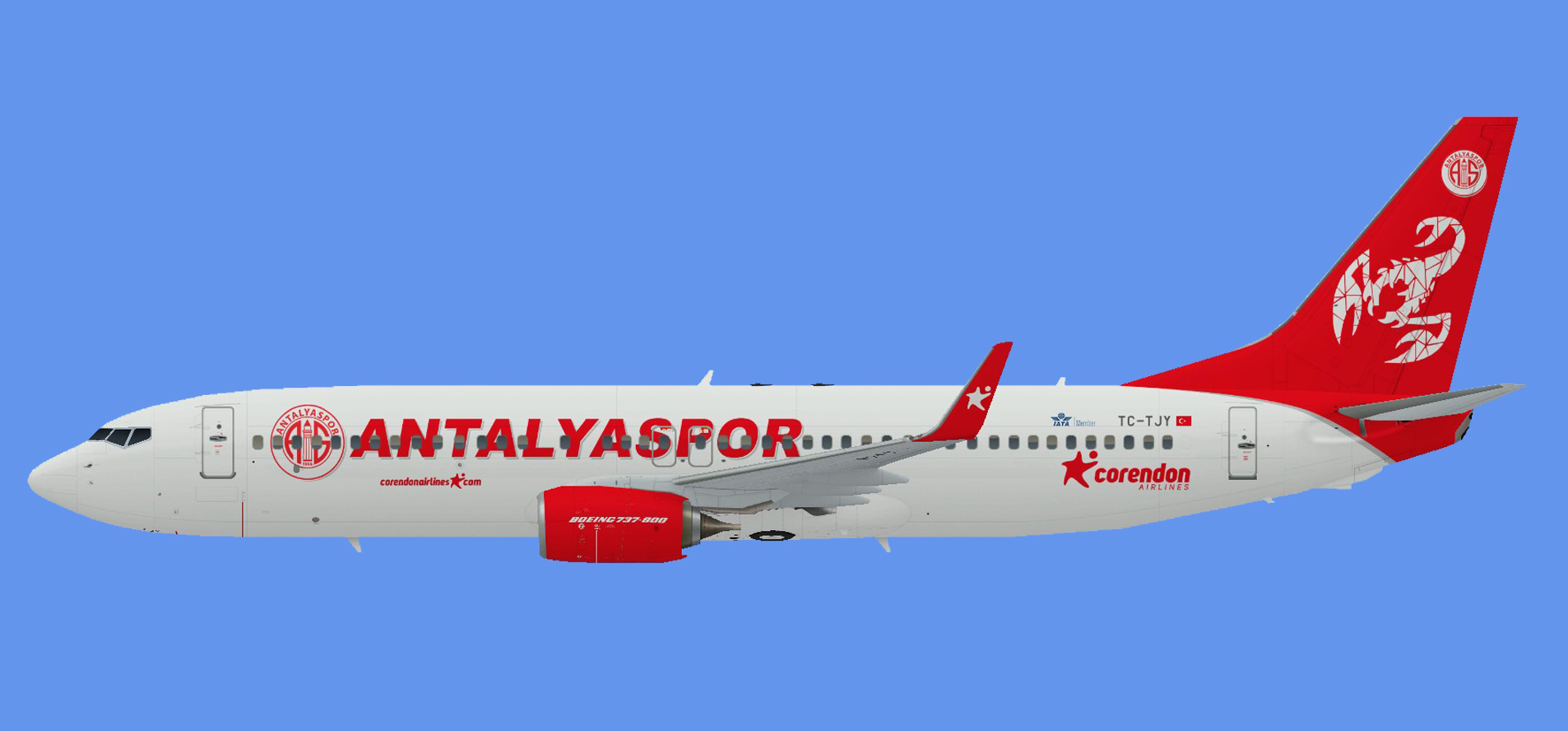 Corendon Airlines 737-800 Antalyaspor