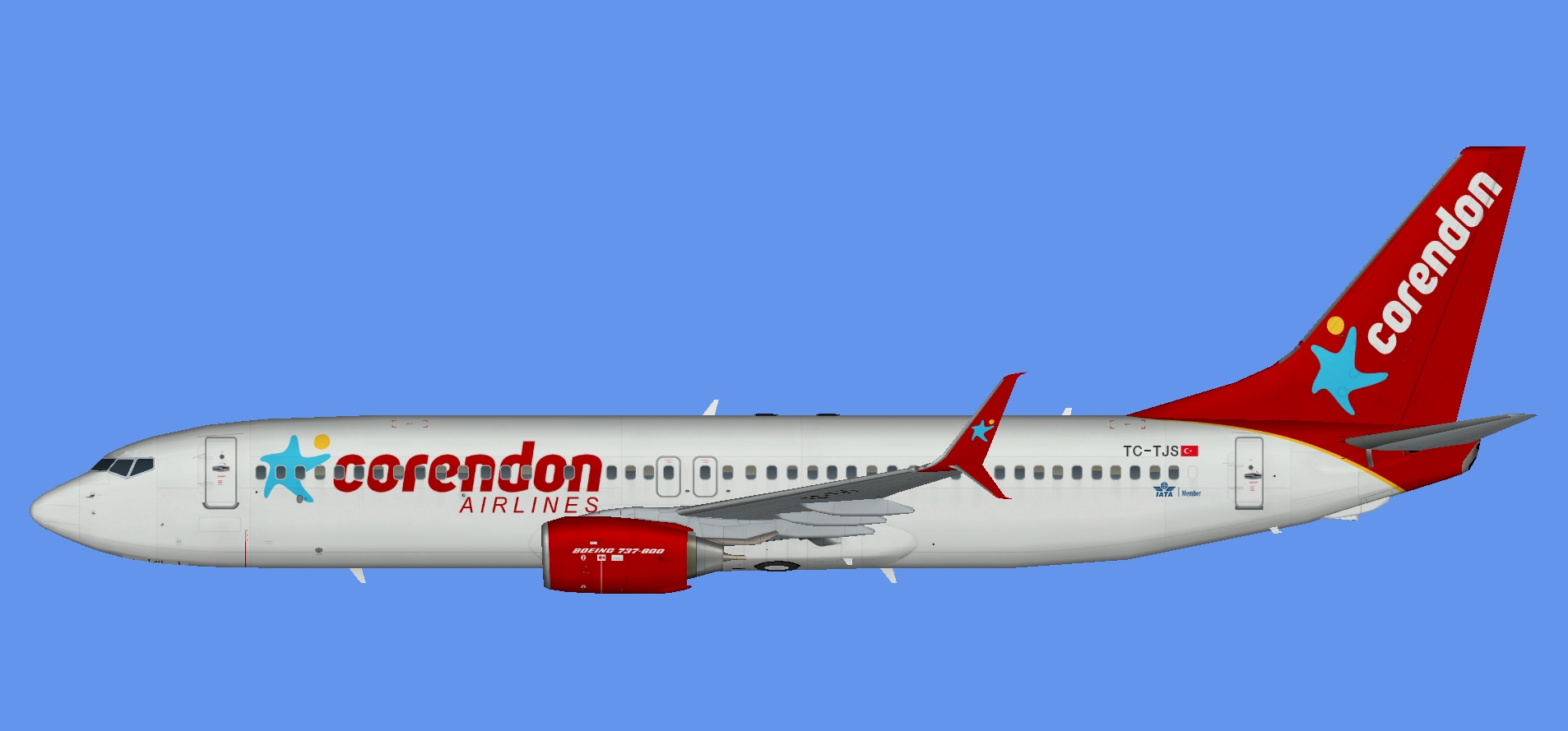 Boeing 737 800 corendon airlines схема салона