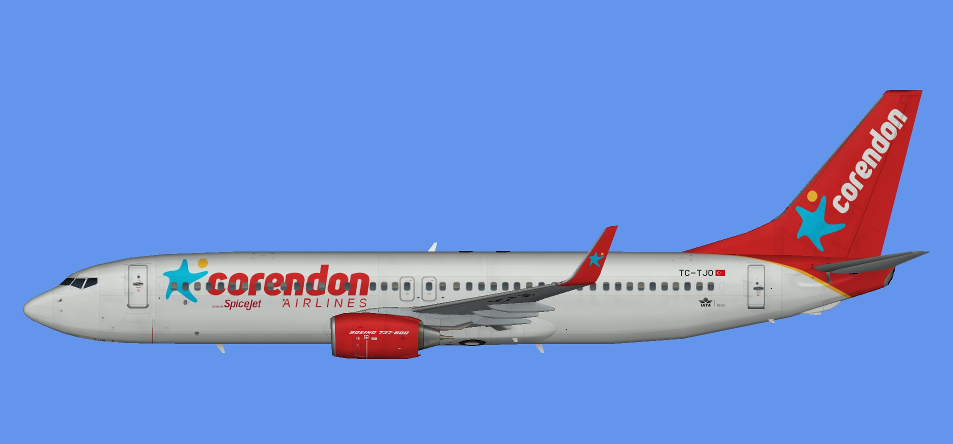 Spicejet 737-800 (Corendon)