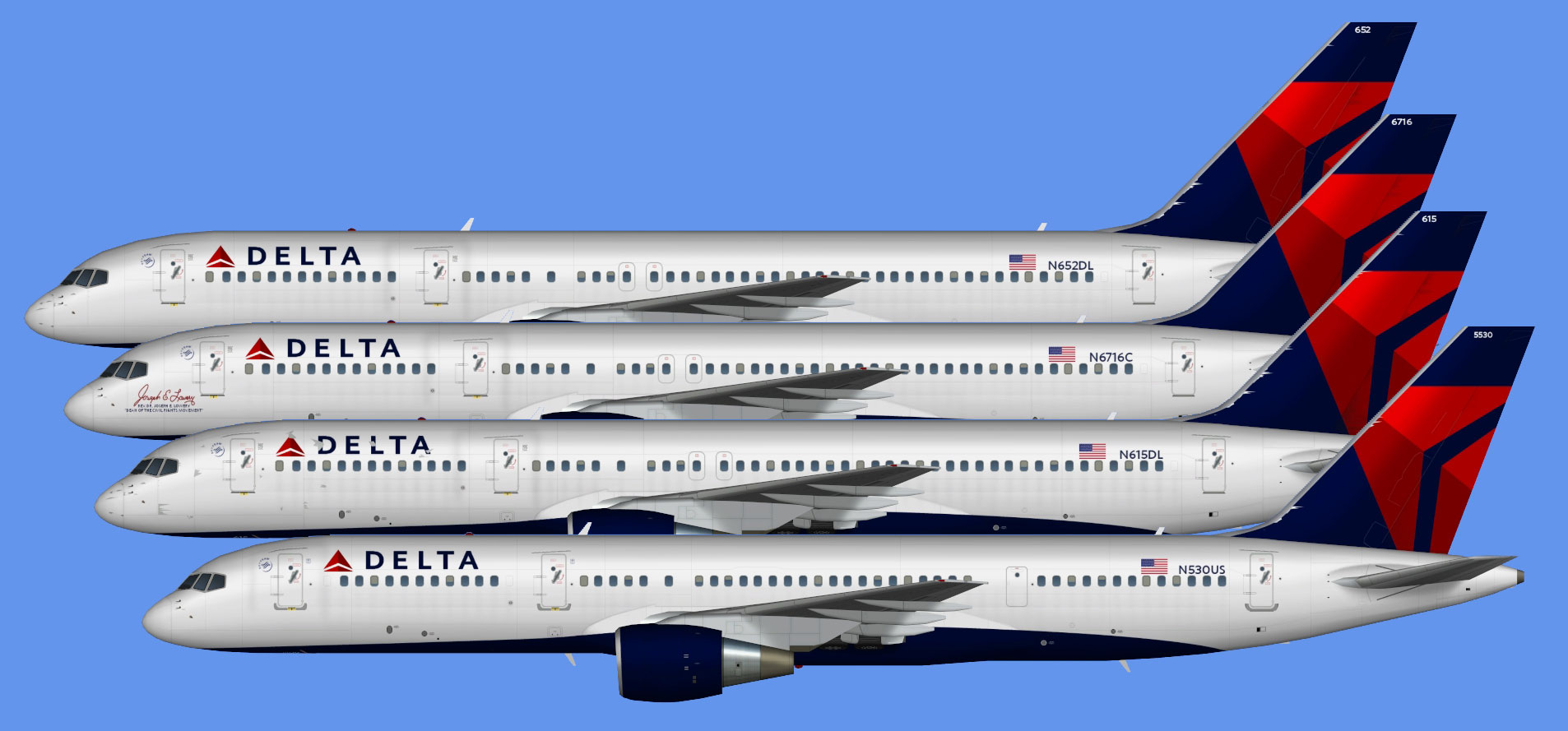 Delta Boeing 757-200 (standard)