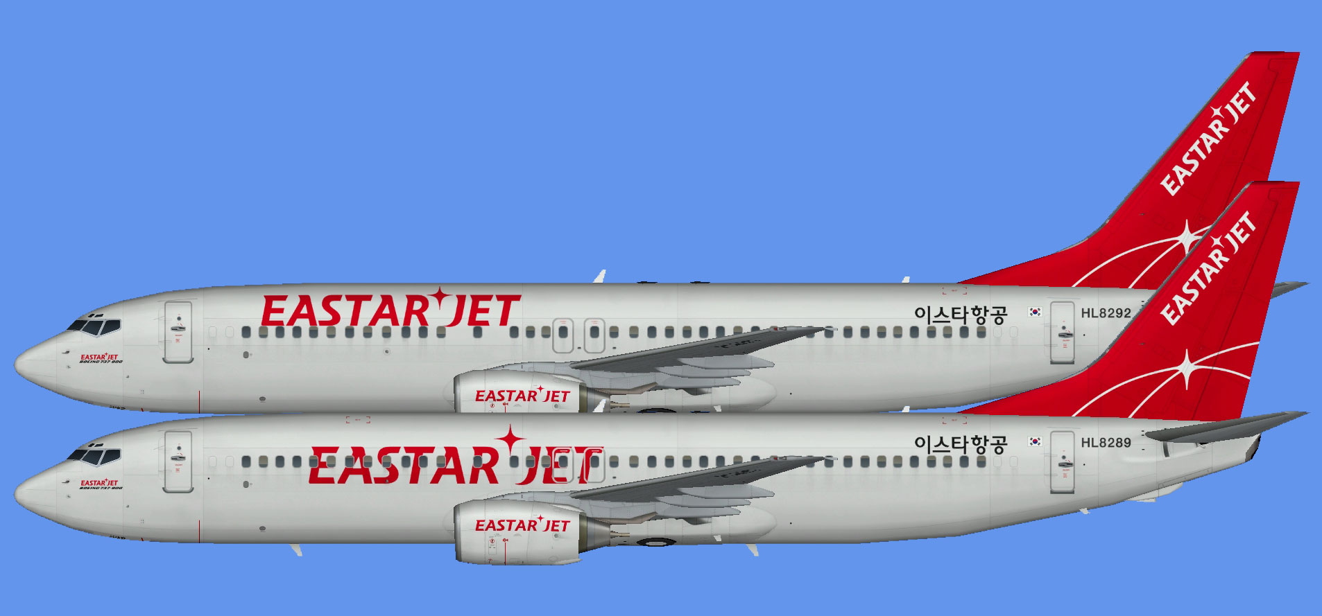 Eastar Jet 737-800 (standard)