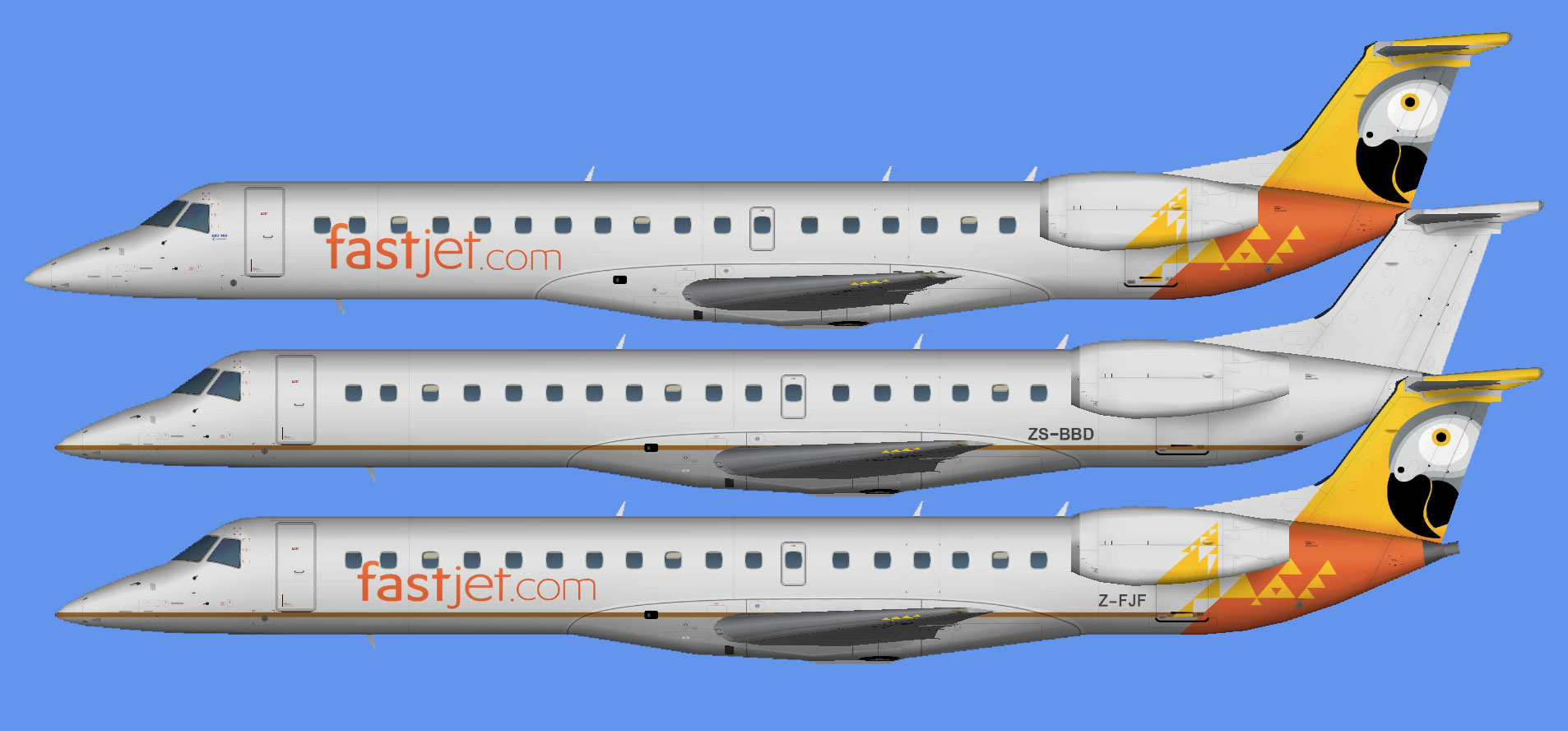 Fastjet Zimbabwe Embraer ERJ-145