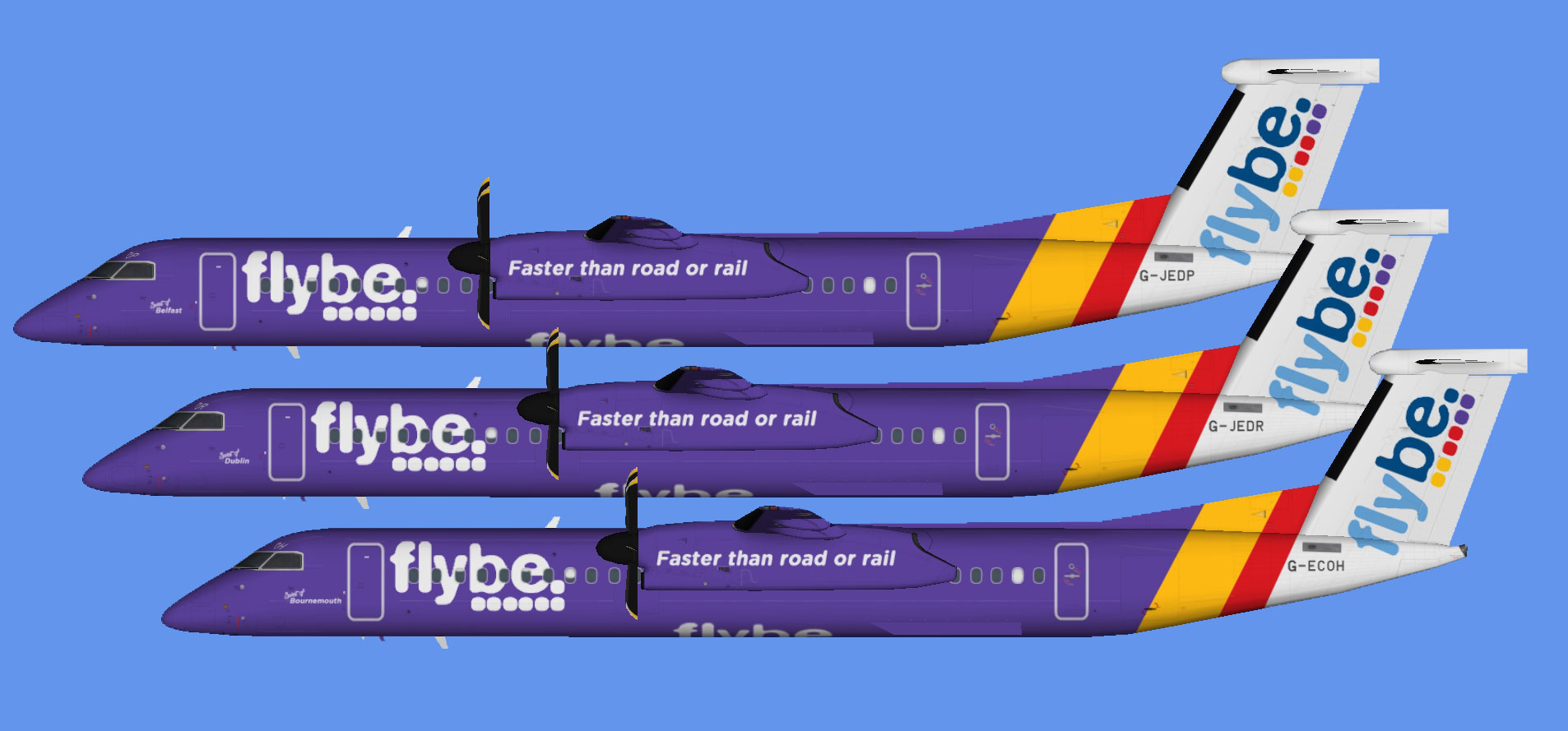 Flybe Dash 8-400 'Spirit' Collection