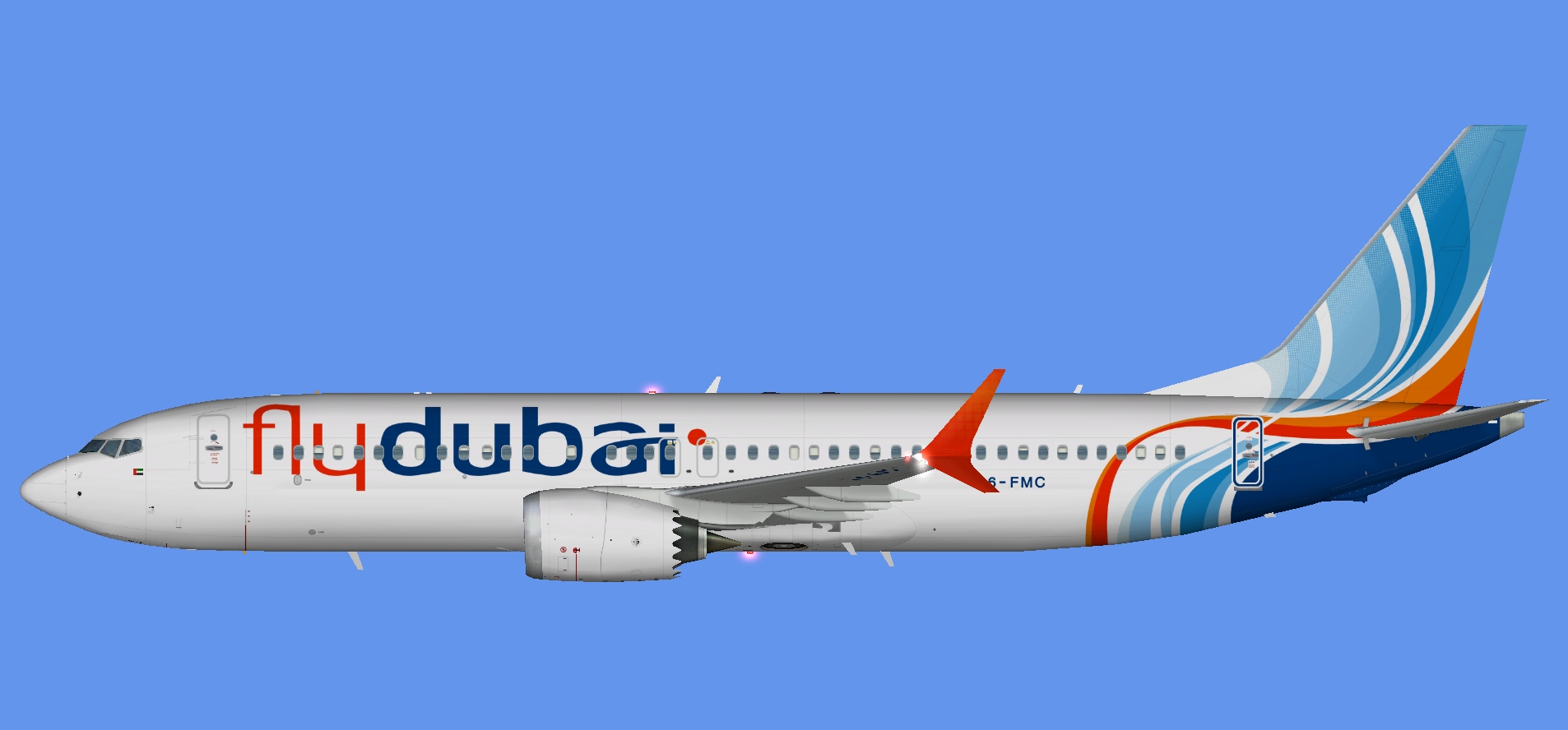 Boeing 737 800 flydubai схема