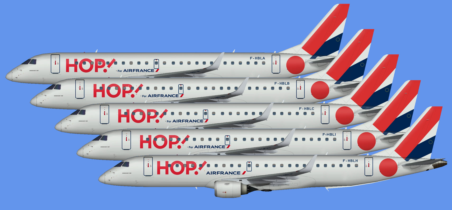 Hop! Embraer E-190 fleet