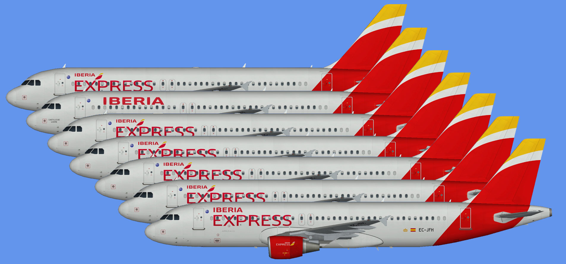 Iberia Airbus A320 (standard)