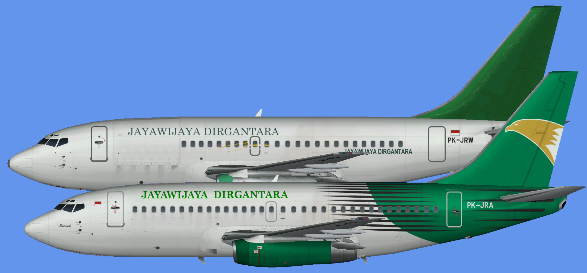 Jayawijaya Dirgantara Boeing 737-200