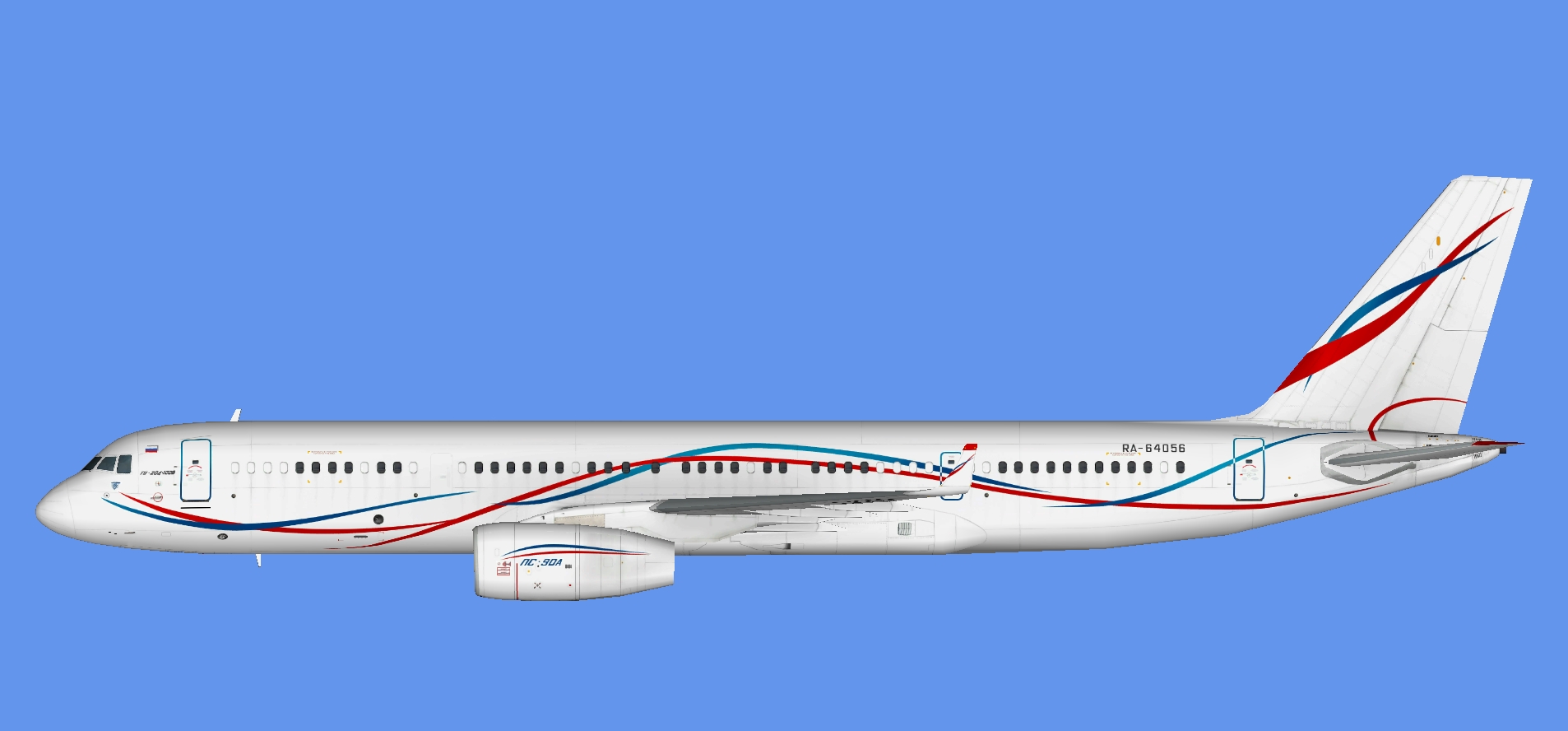 Jetlet Tupolev Tu-204