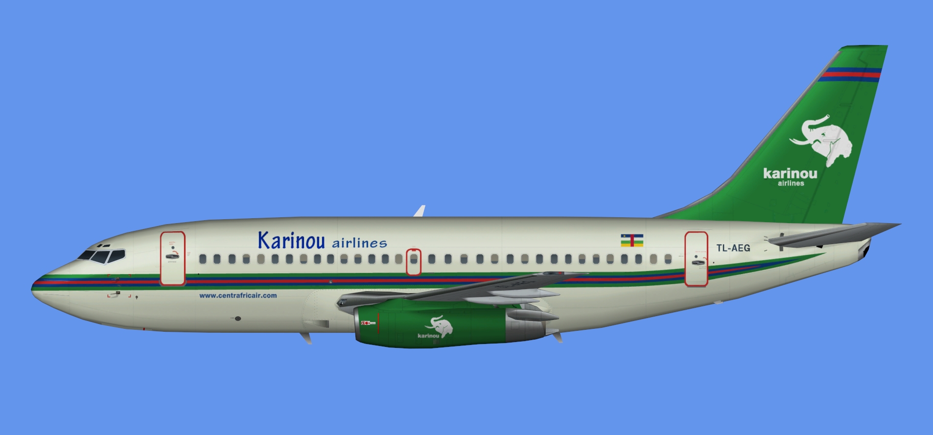 Karinou Airlines Boeing 737-200