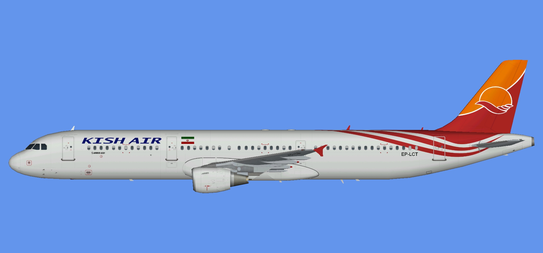 Kish Air Airbus A321 NC