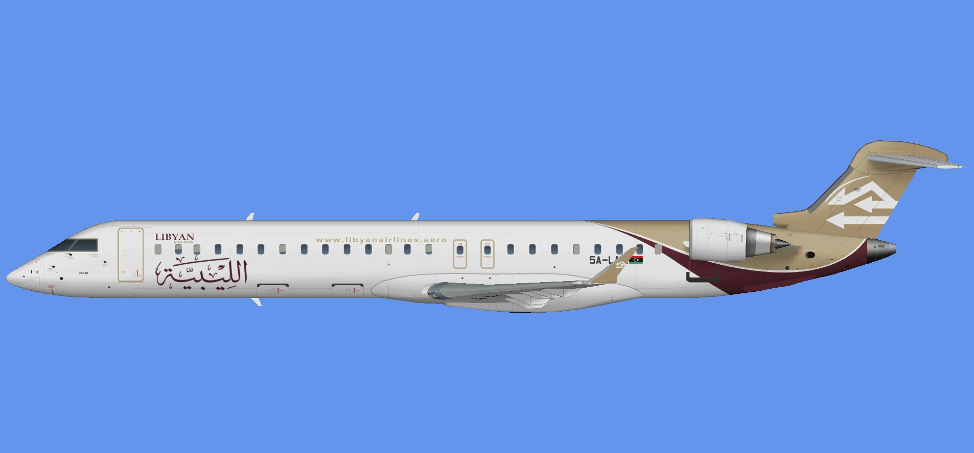 Libyan Airlines CRJ-900 (RFSL)